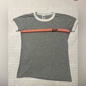 Y2K Vintage PINK Victoria's Secret Gray and Orange T-Shirt
